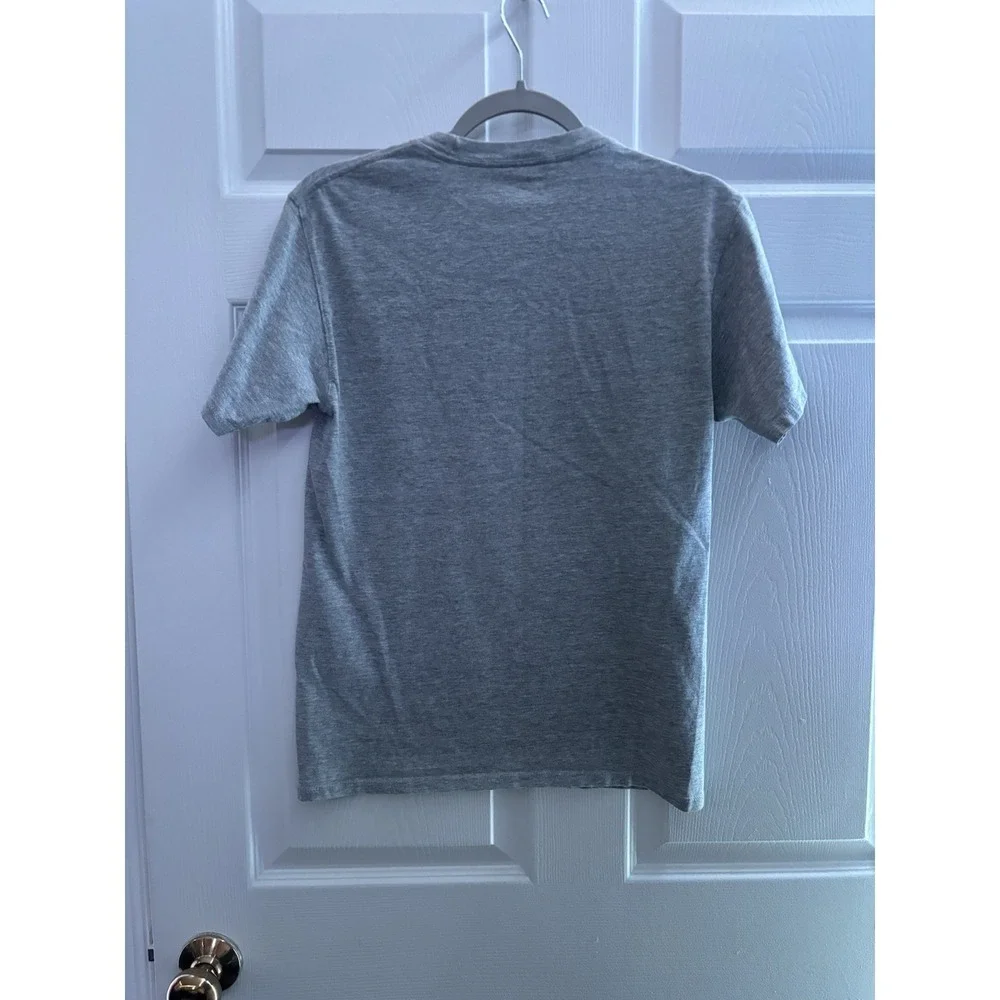 Champion Mens Small Gray Short Sleeve T-shirt Spellout‎ Casual Athletic
